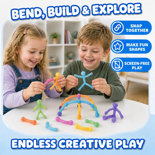 Junazilo® 10-Pack Magnetic Stick Figure Fidget Toys