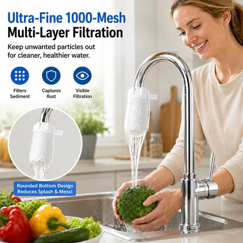 Junazilo® Universal Faucet Filter Bag - Effective filtration for tap water and spring water, removes rust and various impurities upsell