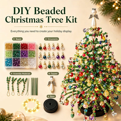 Junazilo® DIY Beaded Christmas Tree Kit – 🎅Create Your Own Sparkling Holiday Decoration