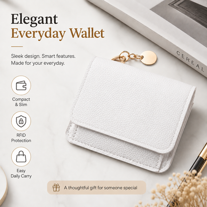 Junazilo® Women's Elegant Minimalist Short Slim Wallet