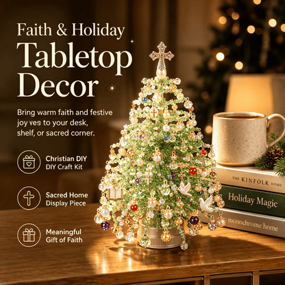 Junazilo® DIY Beaded Christmas Tree Kit – 🎅Create Your Own Sparkling Holiday Decoration