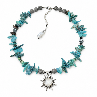 Solara Turquoise Sun Necklace
