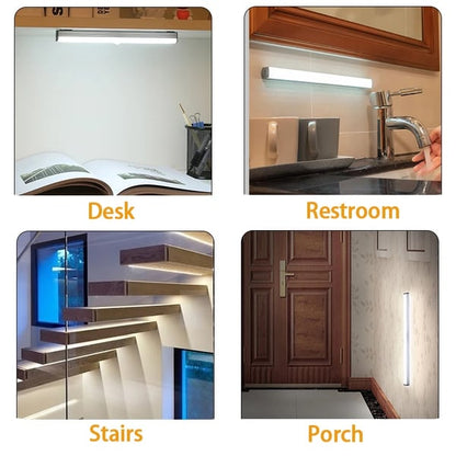 Junazilo® Punch-free Smart Sensor Magnetic Rechargeable LED Lights