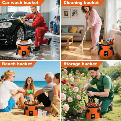 Junazilo® Portable Foldable Water Bucket - Perfect for Fishing, Camping, Traveling