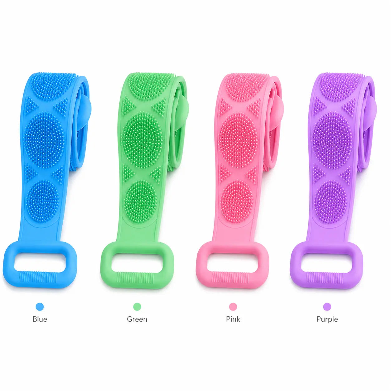 Junazilo® Silicone Bath Brush Double-Sided Exfoliating Back Scrubber upsell