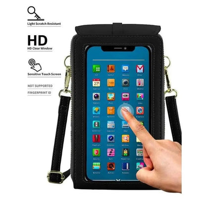 Junazilo® Simple and elegant women's touchscreen crossbody phone wallet upsell