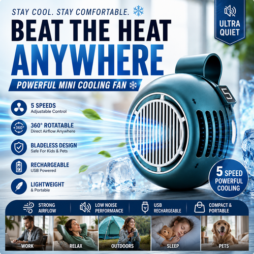 Junazilo® Beat The Heat Anywhere With This Mini Cooling Fan ❄️