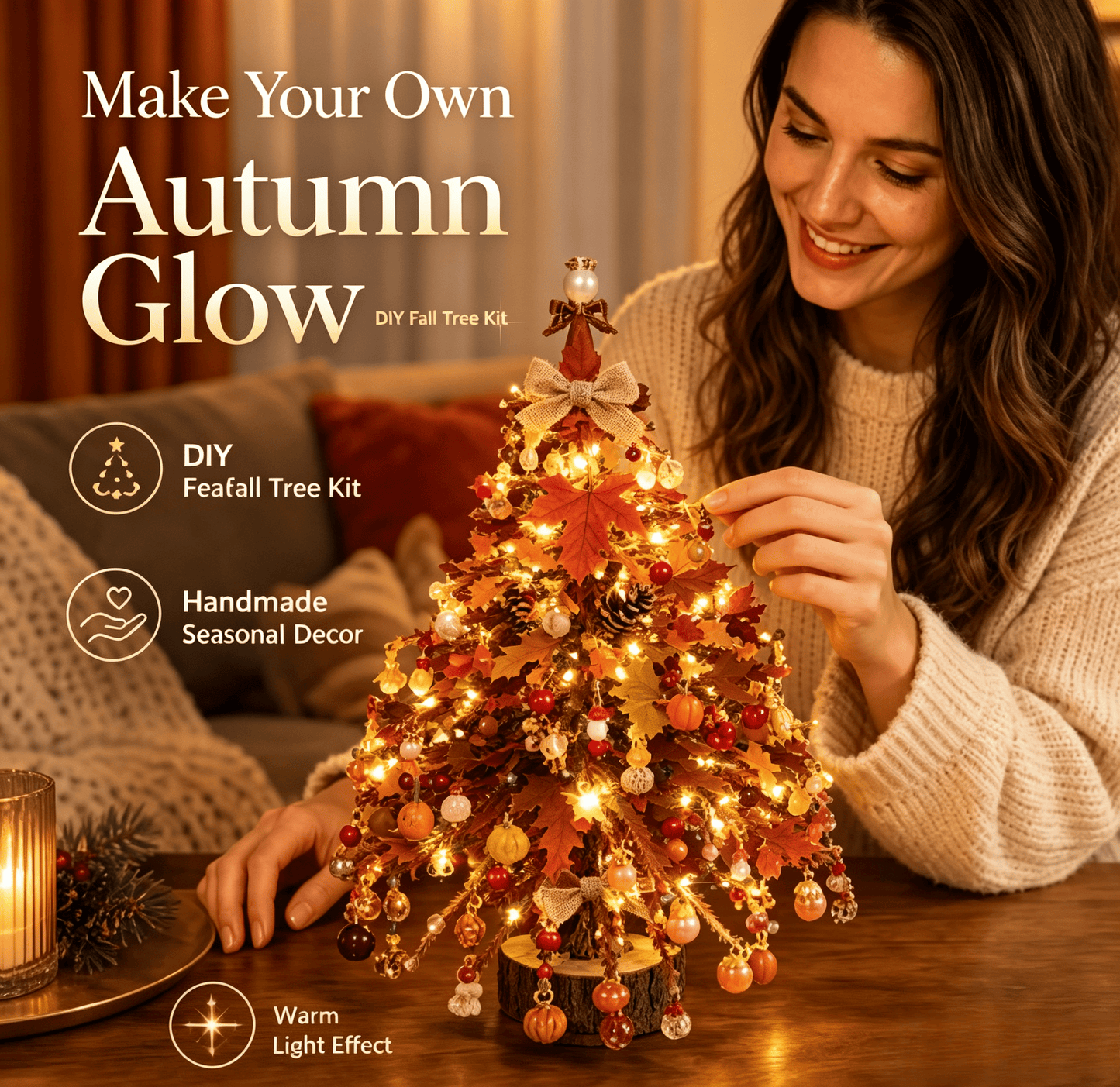 Junazilo® DIY Beaded Christmas Tree Kit – 🎅Create Your Own Sparkling Holiday Decoration