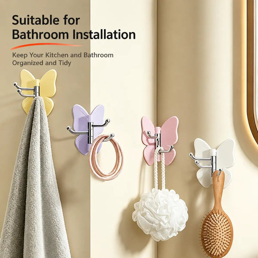 Junazilo® 🦋No Drilling Swivel Butterfly Hook