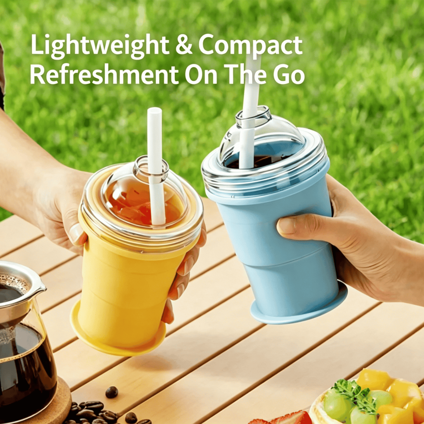 Junazilo® 🧊 Foldable Silicone Ice Ball Drink Cup