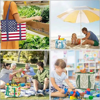 Junazilo® Thickened reusable shopping bag (foldable, sturdy, waterproof)
