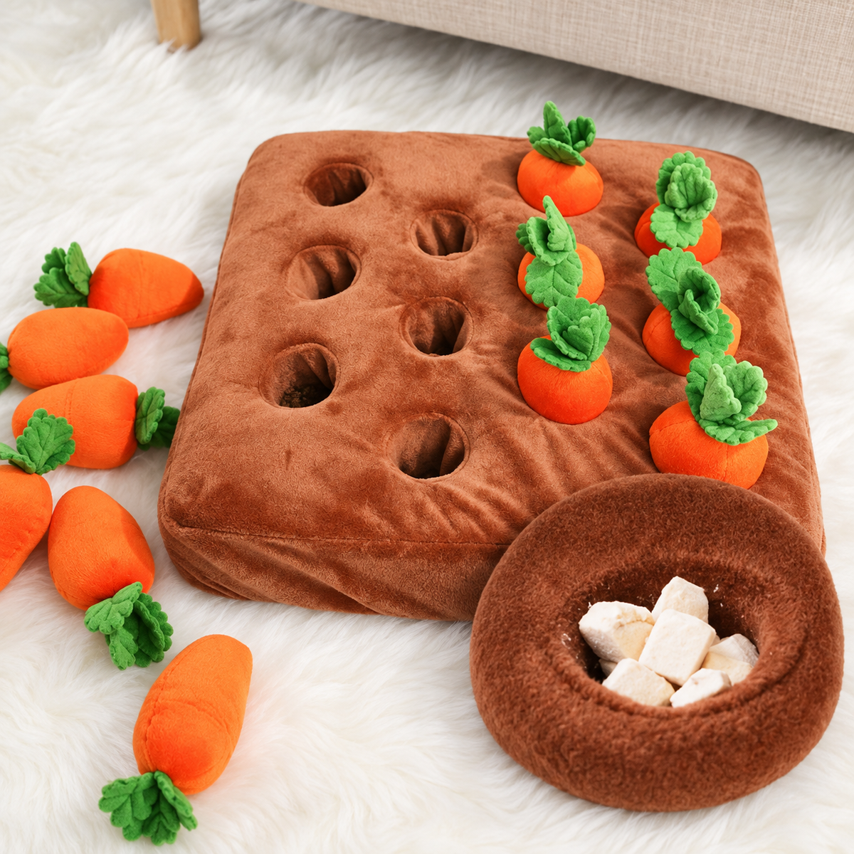Bunny Harvest Interactive Carrot Foraging Toy