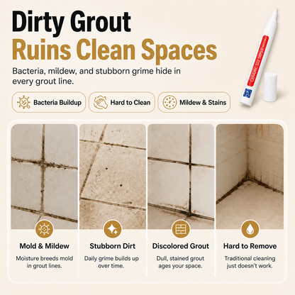 Junazilo® ✏️Anti-mould and waterproof joint pen for ceramic tiles