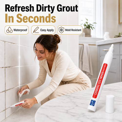 Junazilo® ✏️Anti-mould and waterproof joint pen for ceramic tiles