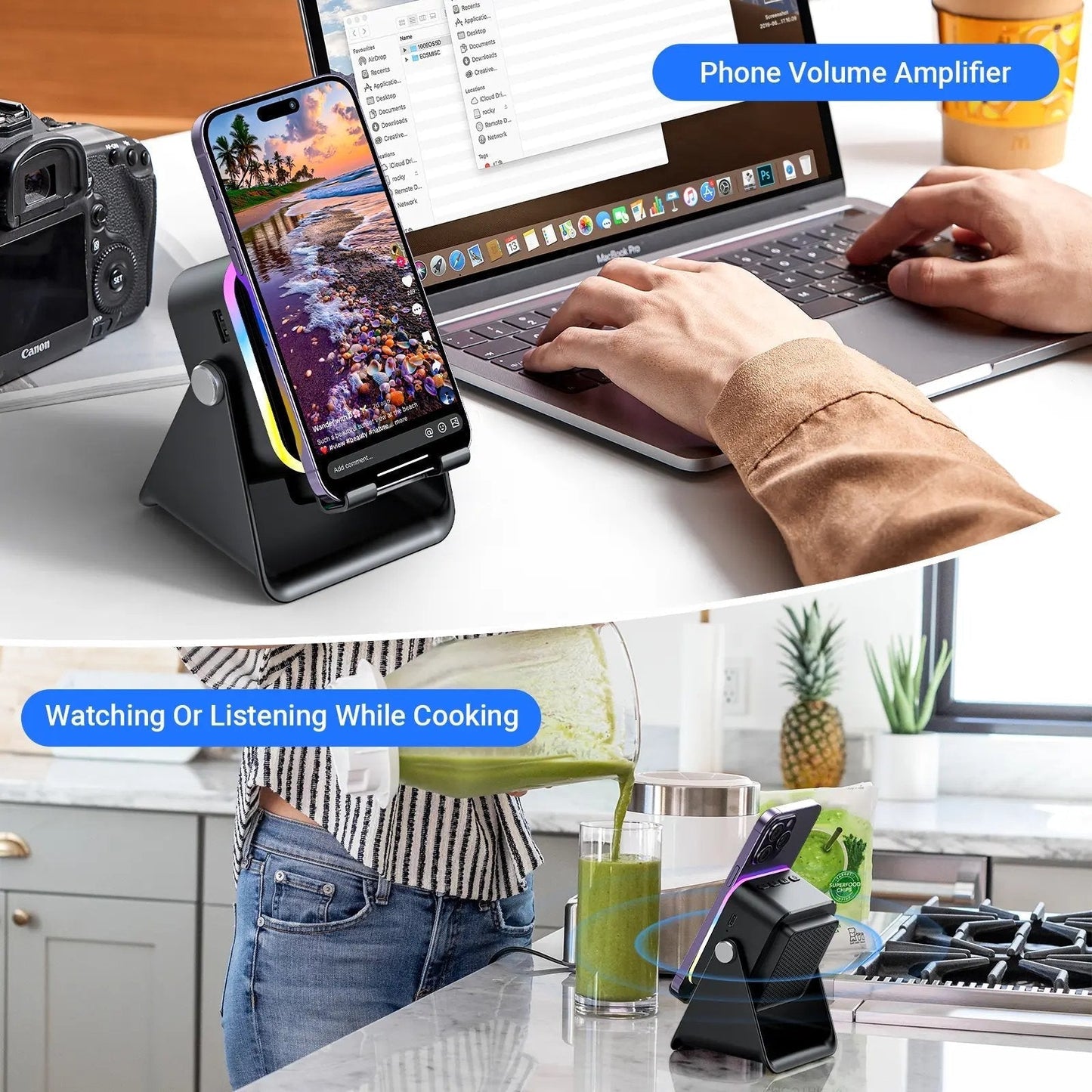 Junazilo® Wireless Induction Audio Speaker Stand upsell