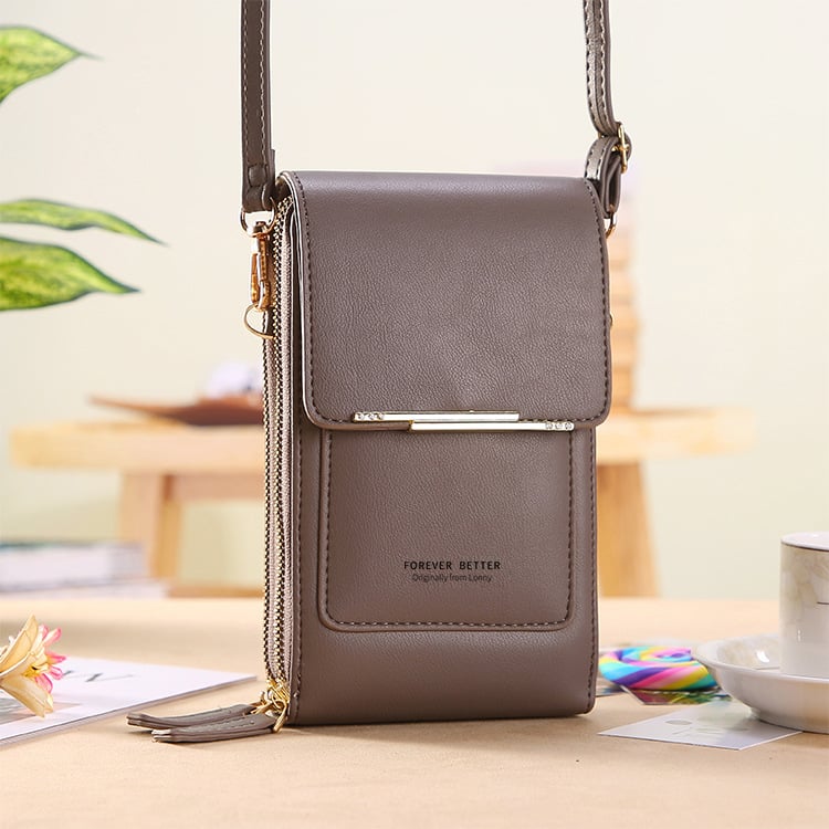 Junazilo® Simple and elegant women's touchscreen crossbody phone wallet upsell