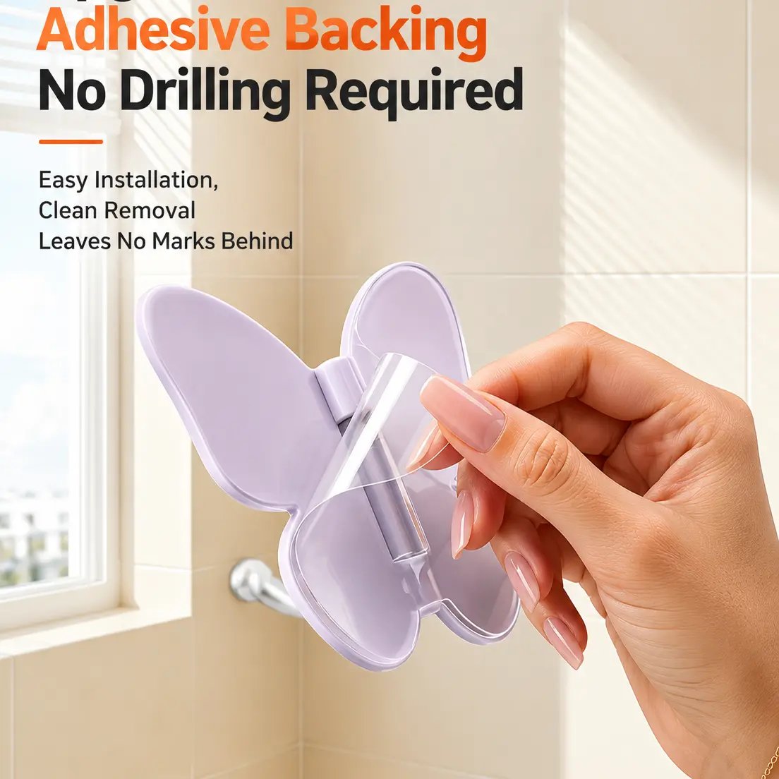 Junazilo® 🦋No Drilling Swivel Butterfly Hook