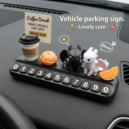 The 'Lovely Cure' Artisan Dashboard Parking Sign