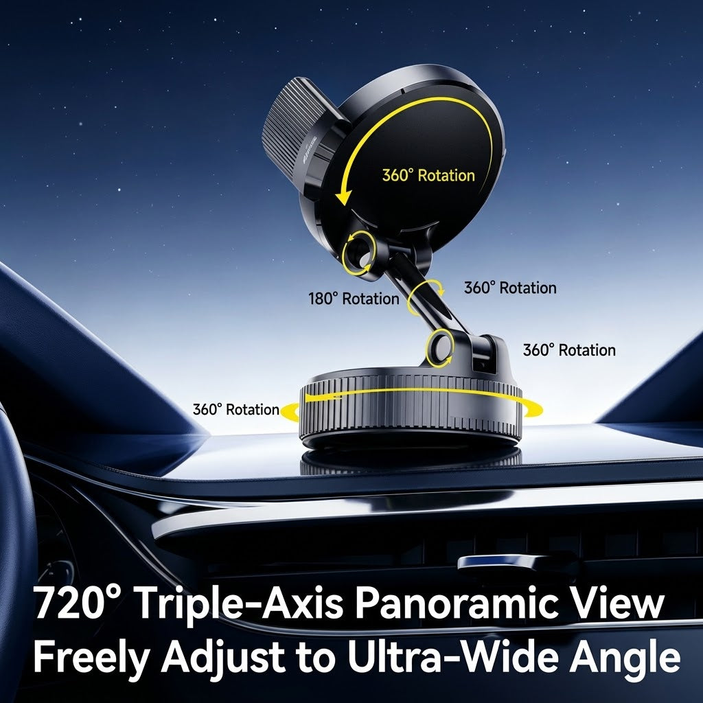 OmniView 720° Triple-Axis Panoramic Car Mount