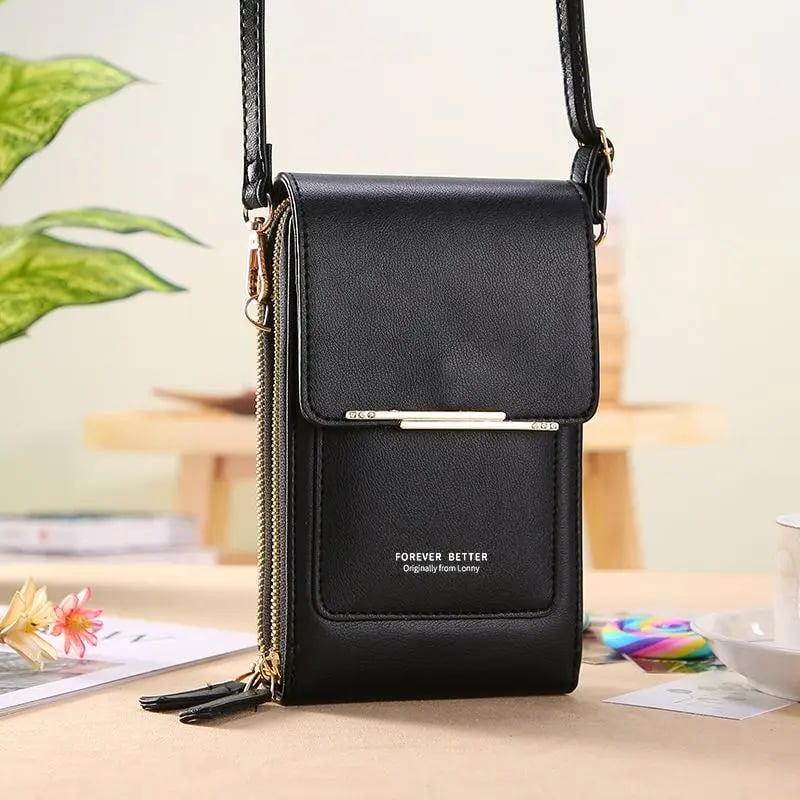 Junazilo® Simple and elegant women's touchscreen crossbody phone wallet upsell
