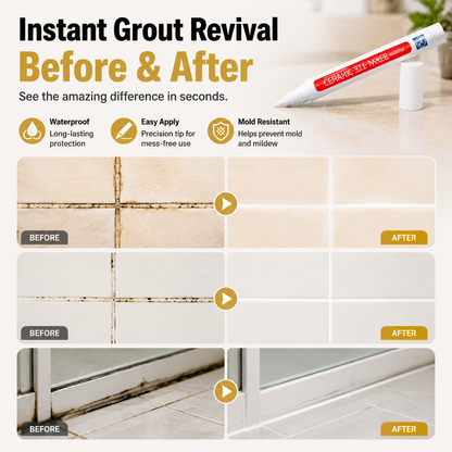 Junazilo® ✏️Anti-mould and waterproof joint pen for ceramic tiles