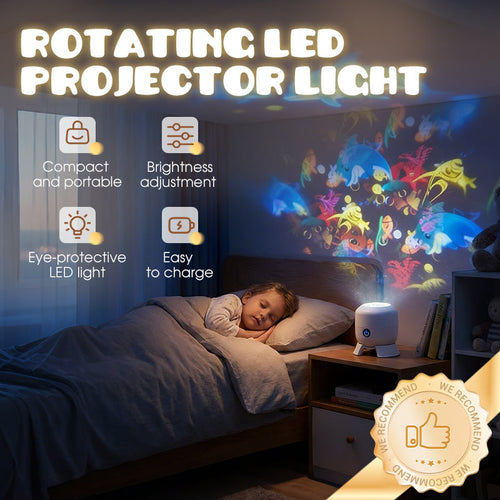 Junazilo® 3-Theme Dynamic Rotating Light Projector