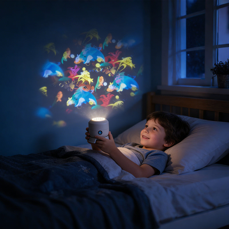 Junazilo® 3-Theme Dynamic Rotating Light Projector