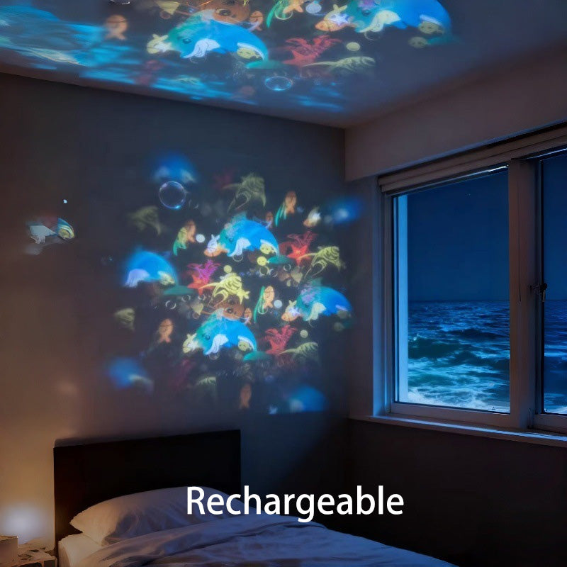 Junazilo® 3-Theme Dynamic Rotating Light Projector
