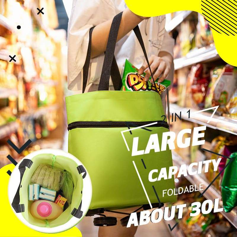 Junazilo® Foldable 2-in-1 Shopping Bag