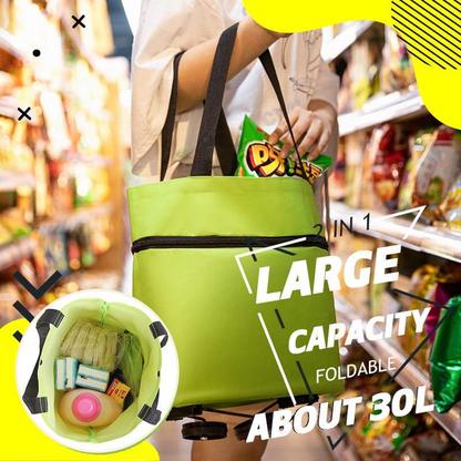 Junazilo® Foldable 2-in-1 Shopping Bag