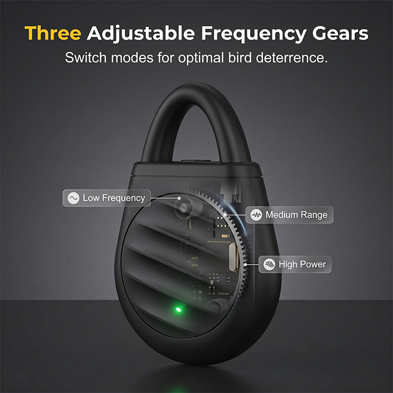Junazilo® Portable Ultrasonic Bird Repellent Keychain
