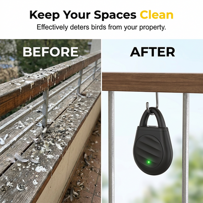 Junazilo® Portable Ultrasonic Bird Repellent Keychain